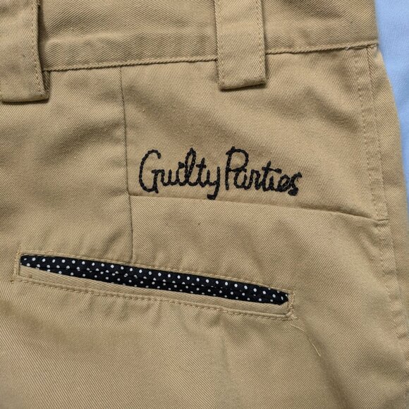 Wacko Maria Guilty Parties Embroidered Khaki/Tan Trousers Pants - cool details - Picture 2 of 6